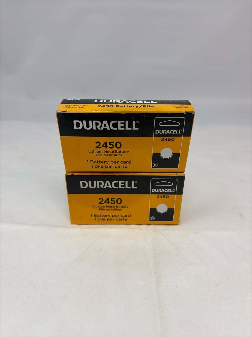 Duracell 2450 3V Lithium Coin Battery (Box of 12 Batteries total)